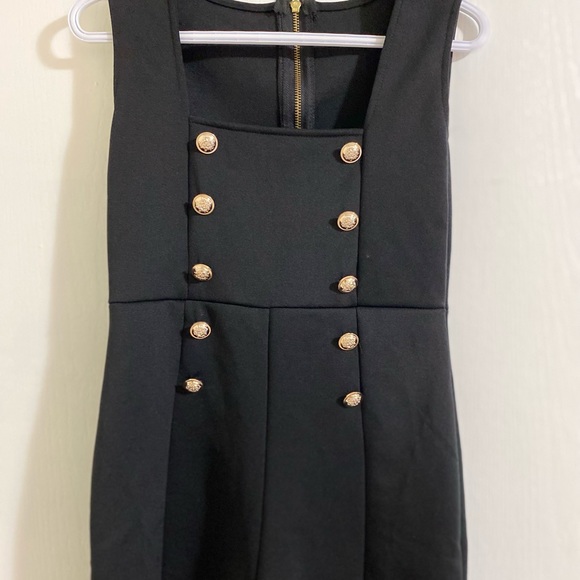 Black Nautical Sleeveless Romper Shorts - Picture 1 of 2